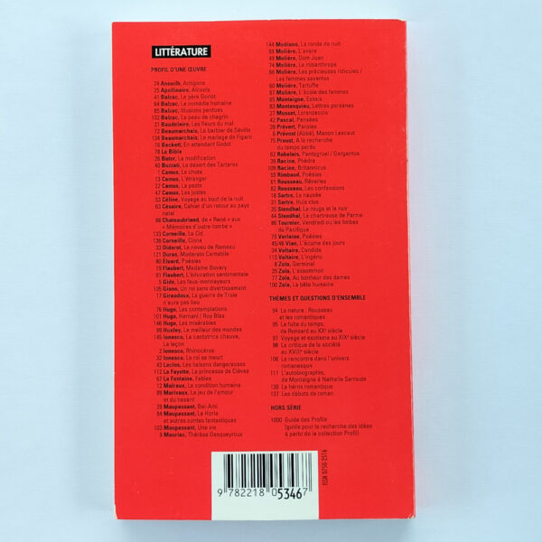 Quatrième de couverture du guide Profil Hatier – L’Écume des jours