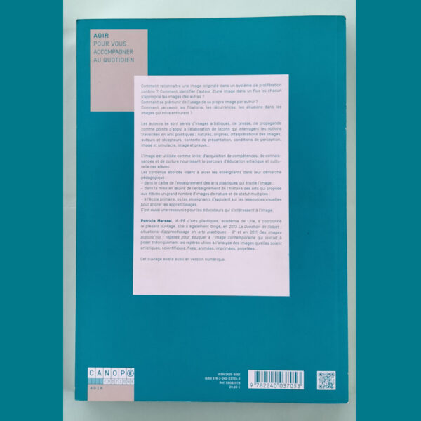 Quatrième de couverture du livre Éduquer à l’image contemporaine – présentation du projet pédagogique