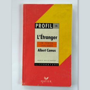 Première de couverture du livret Profil Hatier – L’Étranger d’Albert Camus