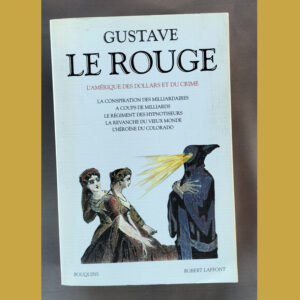 Couverture du livre L’Amérique des dollars et du crime avec illustration de personnages et rayon lumineux