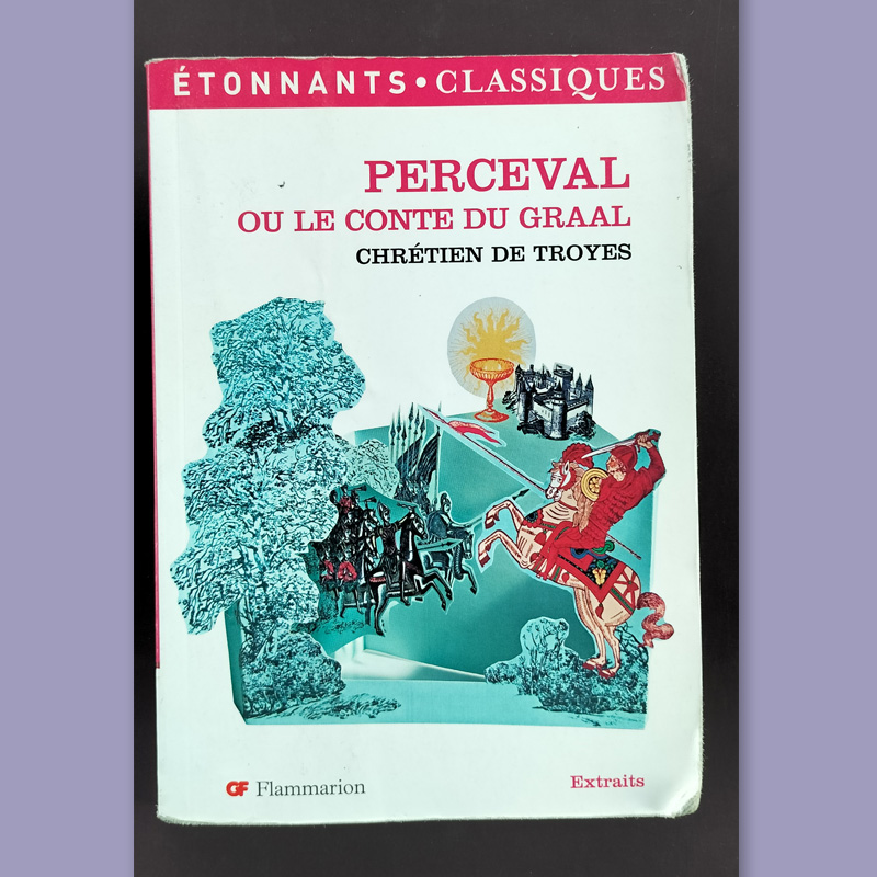 Couverture du livre Perceval ou le Conte du Graal de Chrétien de Troyes, collection Étonnants Classiques