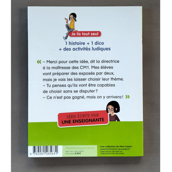 Quatrième de couverture du livre jeunesse "Je suis en CE2 – Ensemble, on est plus forts !" avec résumé et informations pratiques.