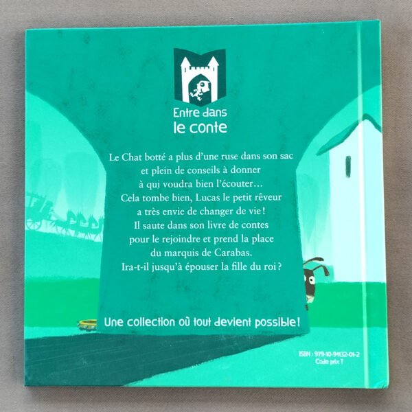 Dos vert avec logo « Entre dans le conte », résumé du livre, ISBN 979-10-91432-01-2 en bas à droite.
