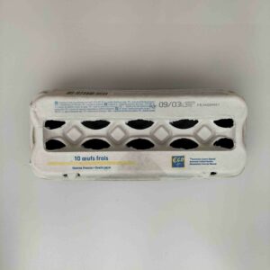 10 œufs frais €co Poules élevées en cage