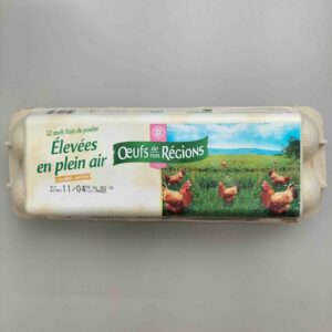 12 œufs frais de poules élevées en plein air Œufs de nos Régions