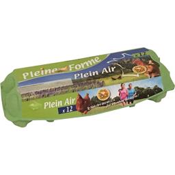 12 Œufs frais de poules élevées en Plein Air (Calibre Moyen)