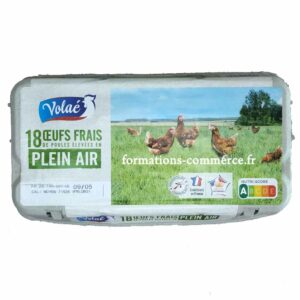 Volaé 18 œufs de poules élevées en plein air