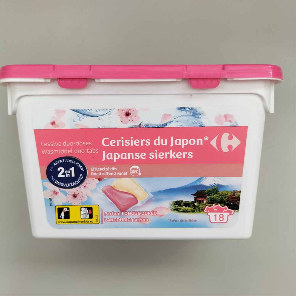 CARREFOUR Lessive Capsule Duo-Doses Cerisiers Du Japon