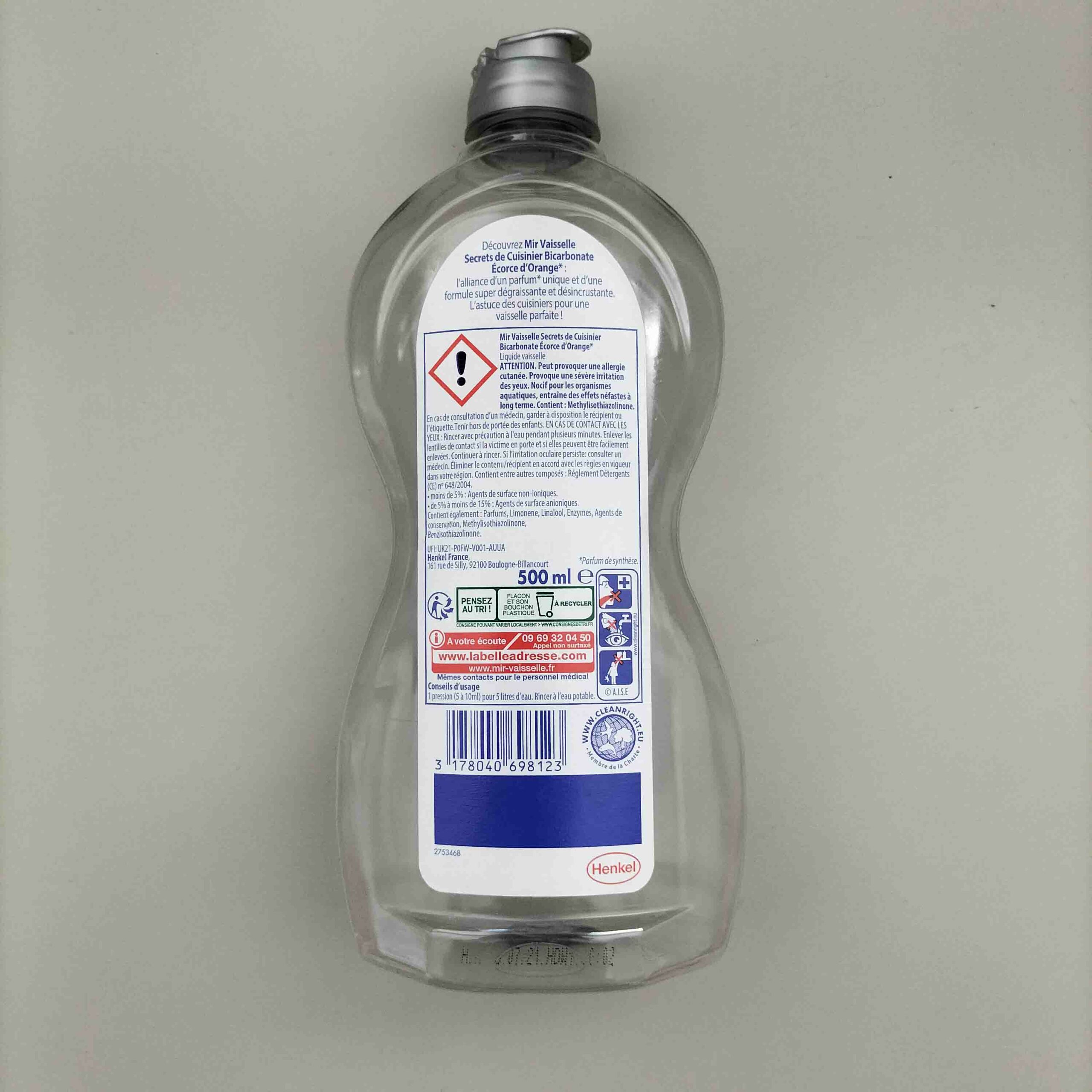 Mir - Liquide vaisselle désincrustant écorce d'orange – Image 2