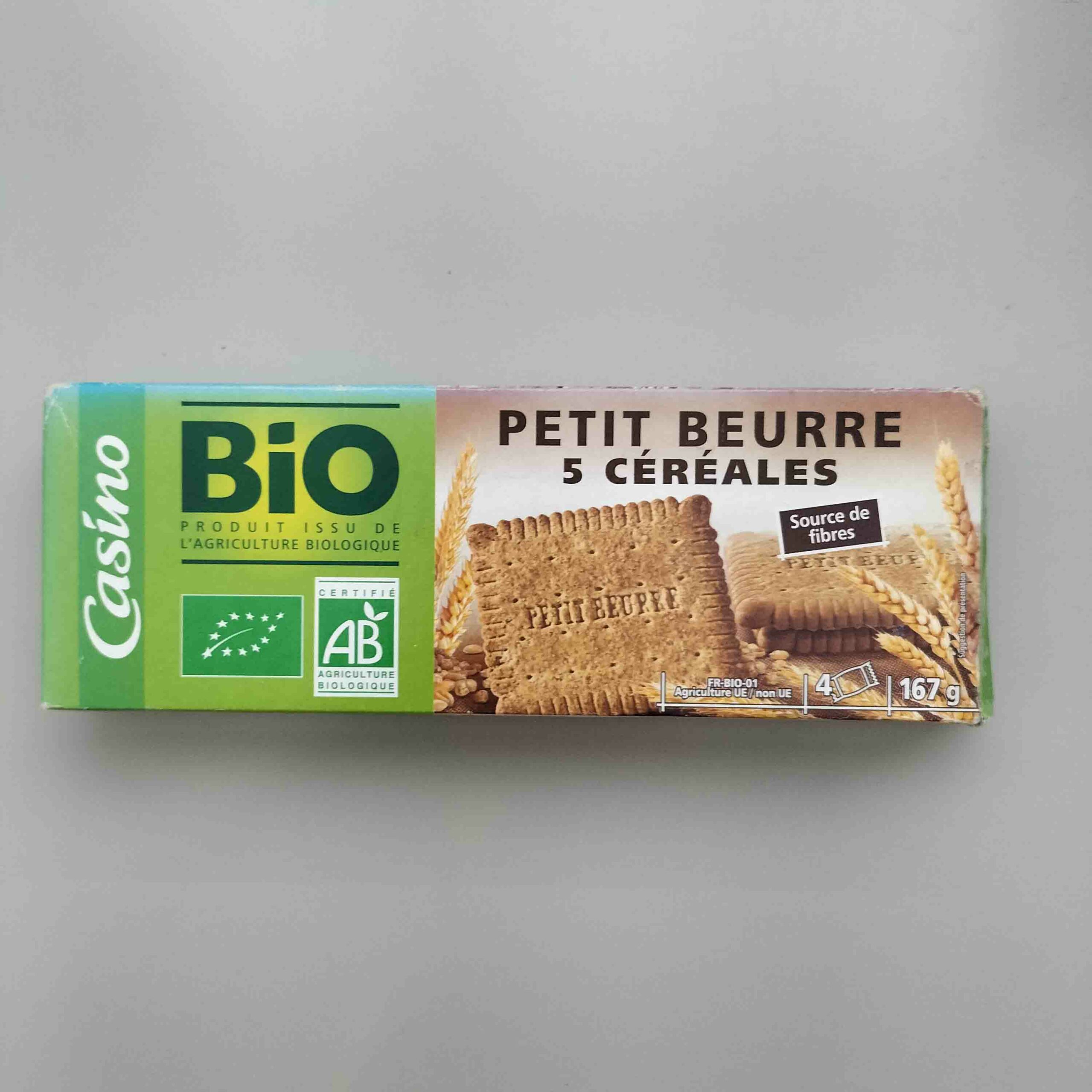 Petit Beurre 5 céréales Bio Casino