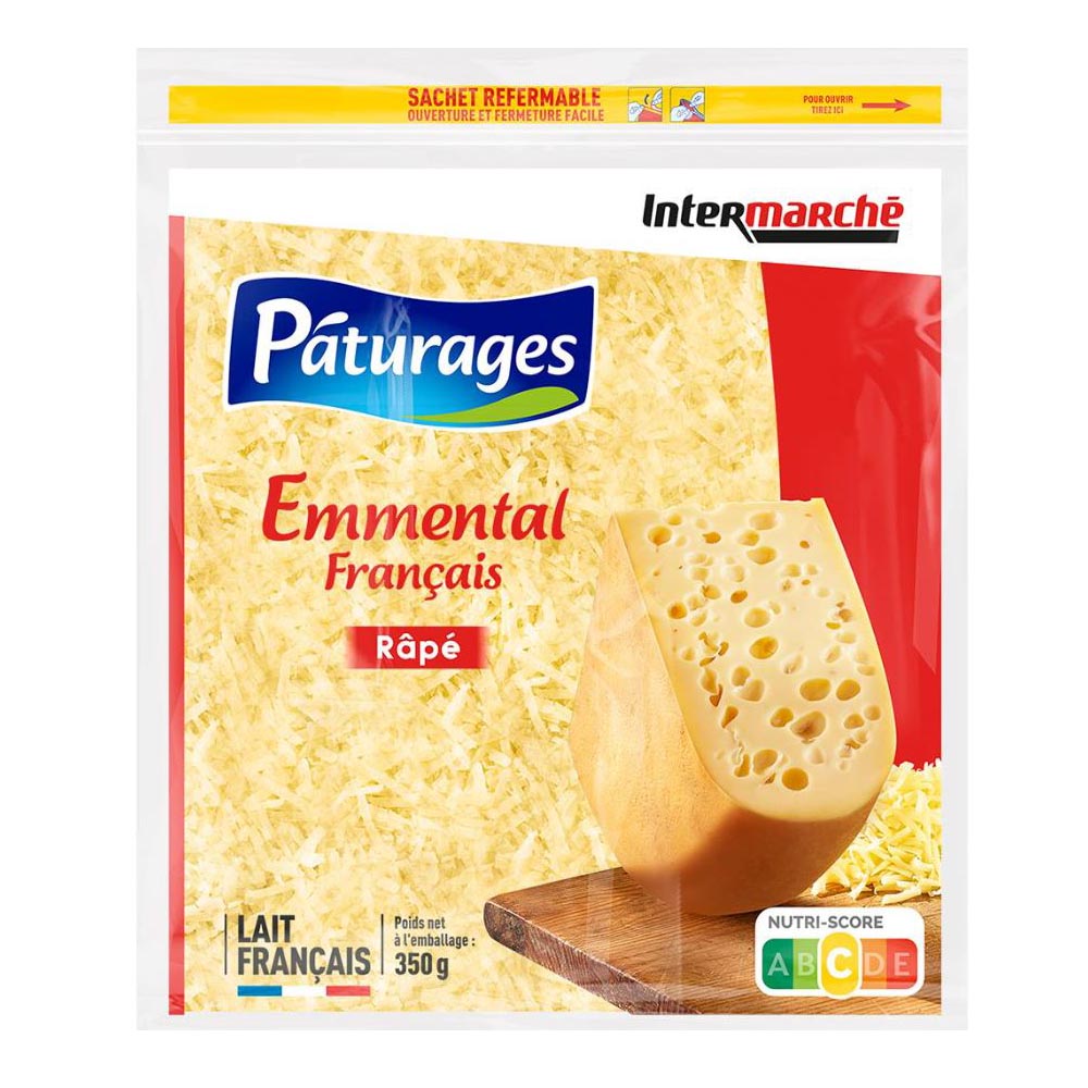 Emmental Français Râpé Pâturages Intermarché